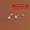 Pendientes de Tuerca Nudo Envolvente Para Mujer Exquisitos Pin Bola de Rosca Lindos Aretes para el Cartílago de la Oreja Tendencia Diseño Simple Joyería Regalo