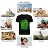 Retro Pixel Style Crocodile Print Casual T-Shirt Unisex Loose Top Pure cotton T-shirt
