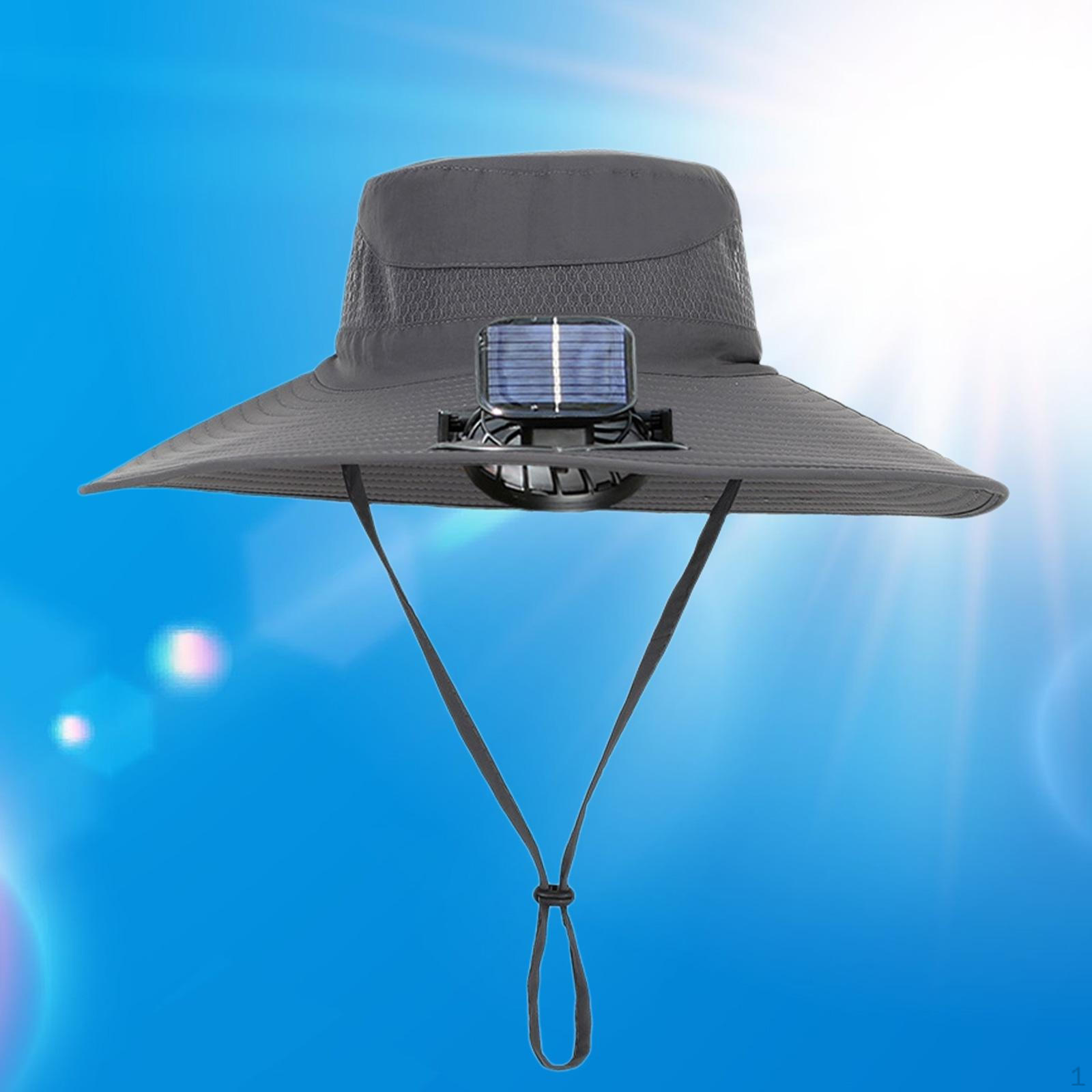 

Шляпы с вентилятором охлаждения, 3-скоростная шляпа от солнца для занятий спортом в саду, путешествий, пляжного скалолазания dark gray