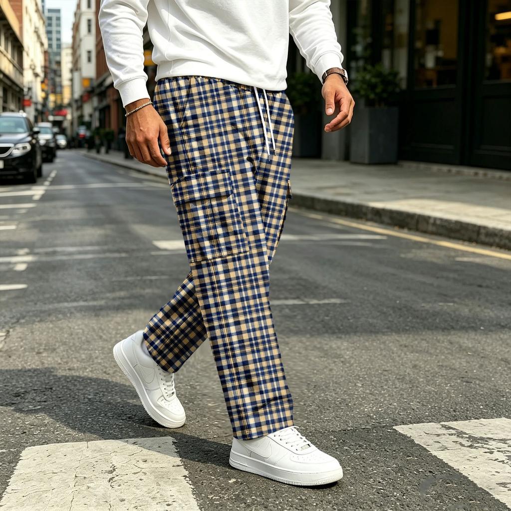 Men's Straight Leg Drawstring Joggers Sweatpants for Casual Commute Everyday Wear