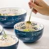 Dish Set Cute Ceramic Salad Bowl Noodle Bowl Soup Bowl Rice Bowl Plate Vegetable Plate Fish Plate Household Tableware