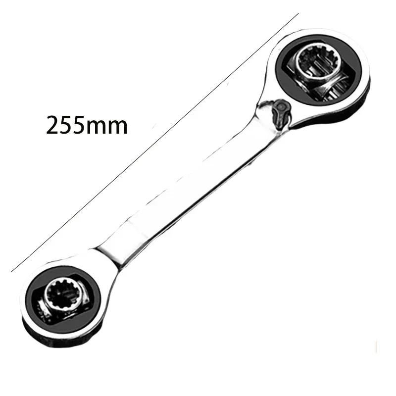 52 in1 Double Head Wrench Socket Wrench Rotary Spanner Work 360 Degree Rotation Spanner Universal Furniture Car Repair Hand Tool