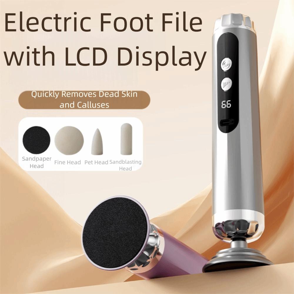Adjustable Electric Foot File with Sandpaper Discs Automatic Foot Grinder  Callus Removal