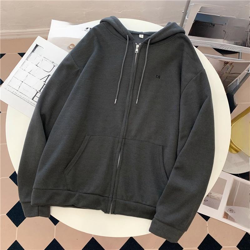 Autumn Winter New Casual Oversized Women's Cardigan Hooded Sweatshirt Zipper Y2k Hoodie Harajuku Solid Youth Women Hoodies Coats