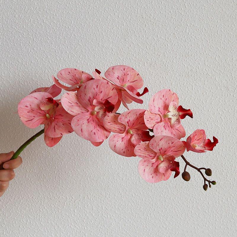 Bionic Phalaenopsis Orchid Artificial Flower Arrangement for Living Room or Coffee Table
