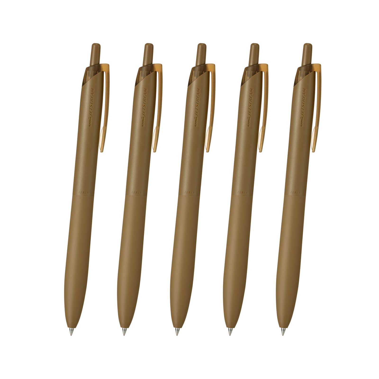 

Mitsubishi Pencil Jetstream Легкое касание Шариковая ручка Ограниченная серия SG Верблюжий 0,5 мм Масляная ручка, 5 шт., (HSXNLS055PSGC)