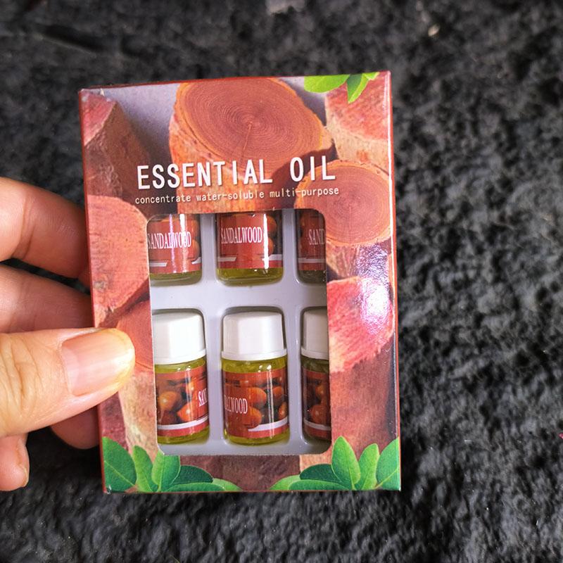 3ML 6pcs/set Pure Herbal Essential Oils Incense Reed Diffuser Rose Lavende Water Soluble Aromatic Humidifier Aromatherapy Liquid
