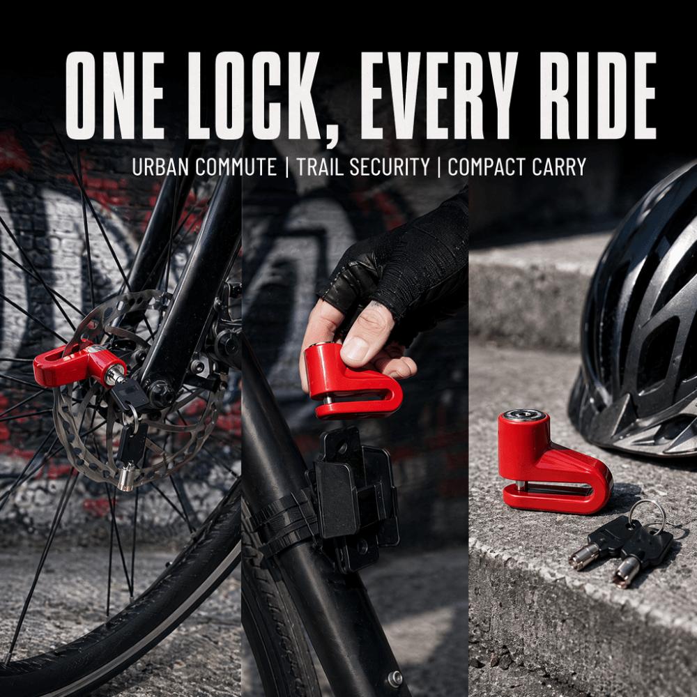 Key Lock Bike Lock Steel Wire Scooter Lock Portable Bicycle Disc Brake Lock Mountain Bike