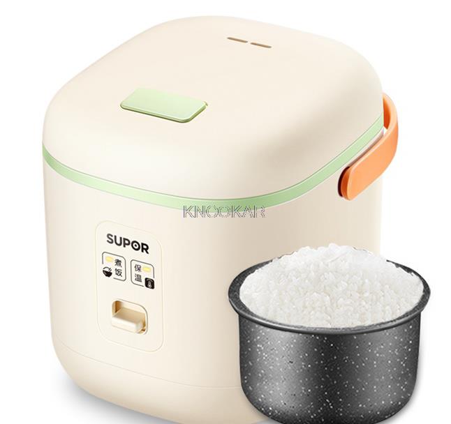 220В 1,2л Электрическая рисоварка Многофункциональная бытовая нагревательная коробка Антипригарная Мини-мультиварка 3 цвета в наличии 220 - 240 V