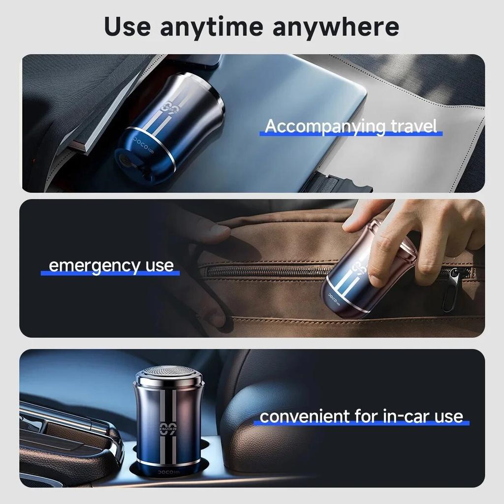 DOCO Mini Electric Shaver Portable Razor Man Travel Office Wet And Dry USB Rechargeable Type-C Charging