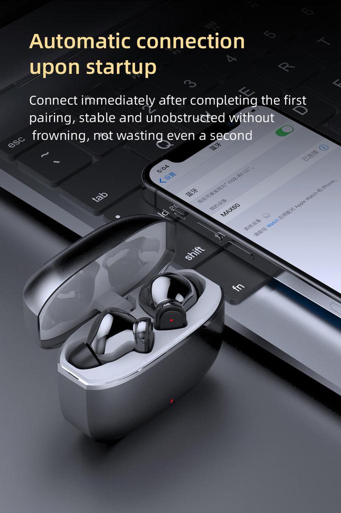 Wireless Noise-Cancelling Bluetooth Earbuds with HD Music & Long Battery Life