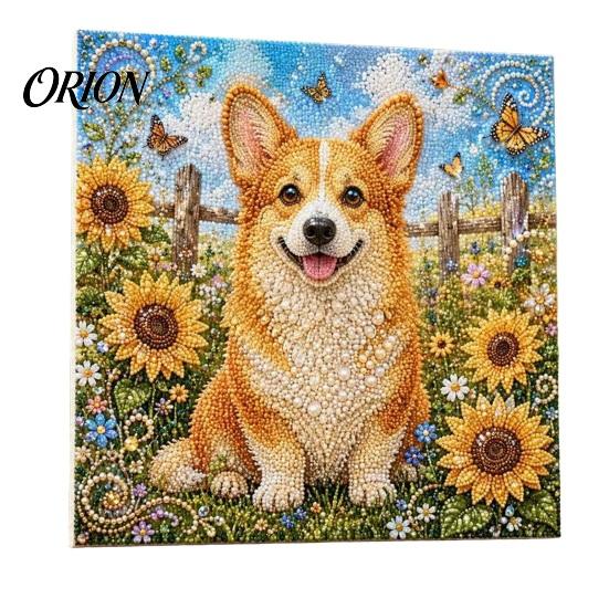 Kit de Manualidades Artísticas de Perlas Artificiales 3D Animales DIY, Linda Decoración de Pared con Pintura, Kit de Manualidades con Flores para Adultos, Hogar Hecho a Mano Adultos