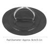 6pcs Inflatable Boat Kayak D  Pad Patch Marine Fixed Buckle with Elastic Bungee Cord(Black )