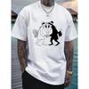 Men's Fashion 3D Printed Men's T-Shirt Round Neck Short Sleeve Trendy Street Wear