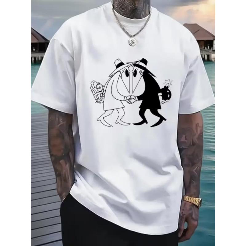 Men's Fashion 3D Printed Men's T-Shirt Round Neck Short Sleeve Trendy Street Wear
