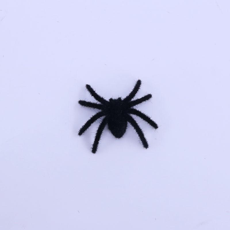 Xinyue Halloween Ornament, Flocking Spider, Bar Haunted House Funny Horror Spider, Burr Spider