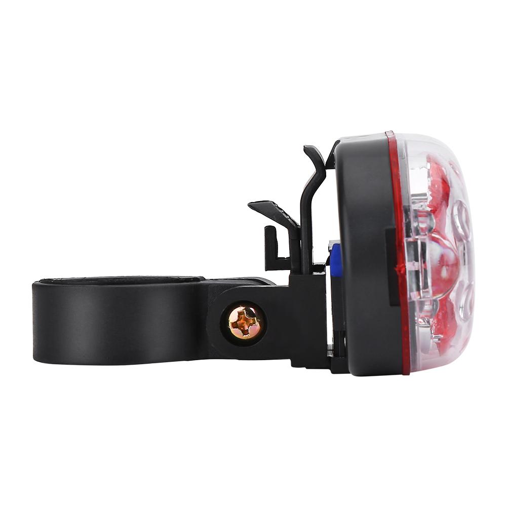 Outdoor LED Bike Rear Saddle Lamp Tail Safety Warning Red Light (Red)