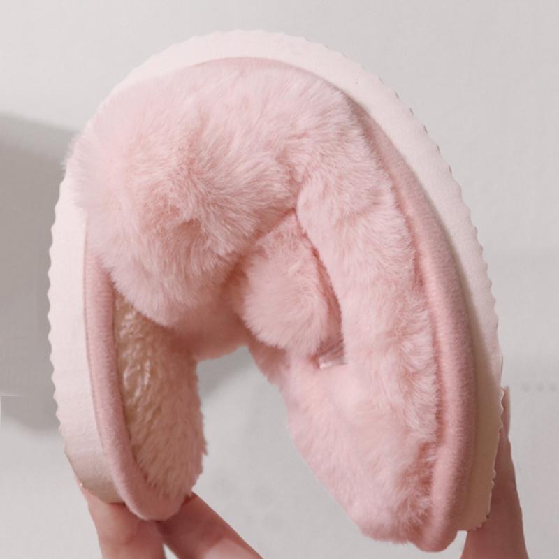 Mode Niedliche Rosa Katze Baumwollpantoffeln Damen Bequem Indoor Weiche Sohle Warme Flauschige Pantoffeln Frau Anti-Rutsch Zuhause Plüsch Pantoletten Paarschuhe
