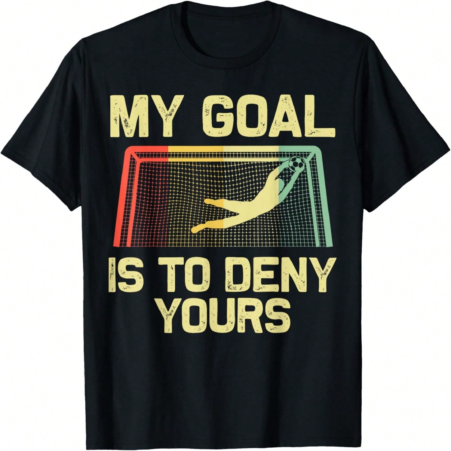 Soccer Goalie Art For unisex Wounisex Boys Girls Gag Soccer Player T-Shirt(1) S