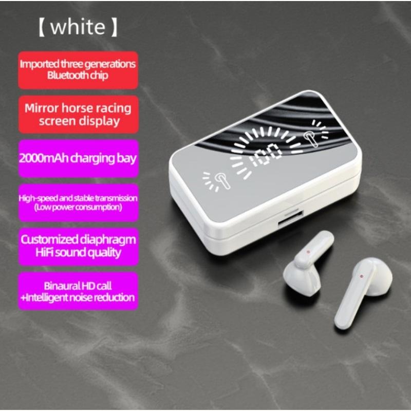 S20 Mirror Surface Wireless Bluetooth Headset Mini Invisible Long Standby Bluetooth Headset