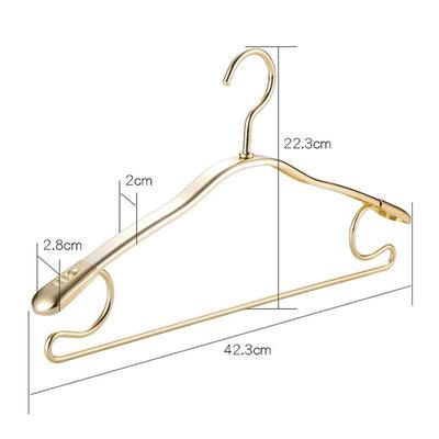 Gold High-Grade Anti-Wrinkle Seamless Aluminum Clothes Hanger for Adults
