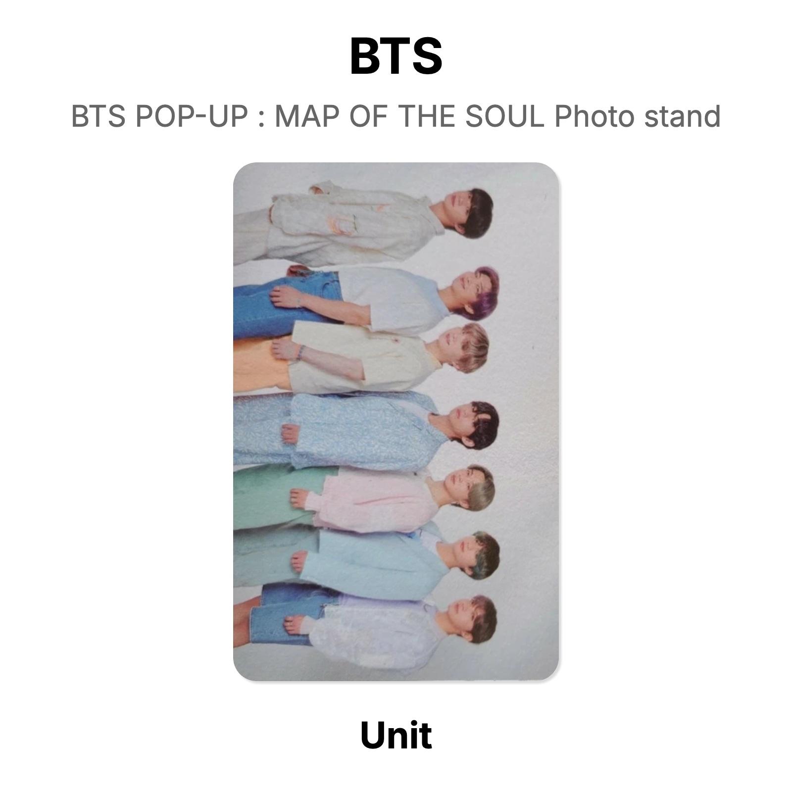 BTS BTS POP-UP : КАРТА ДУШИ Фотодержатель Официальная фотокарточка Unit 02