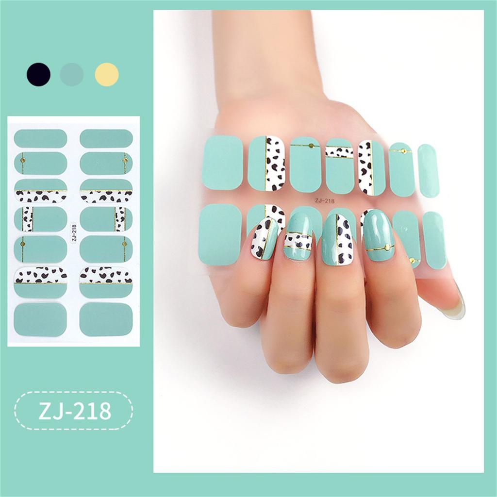 16 Streifen Glitzer-Nagelfolien für Frauen, Nagellackstreifen, selbstklebende Nagellackaufkleber, Fingernagel-Maniküre-Aufkleber