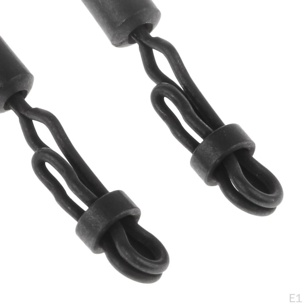 5pcs Fishing Swivels Clip Rolling Connectors