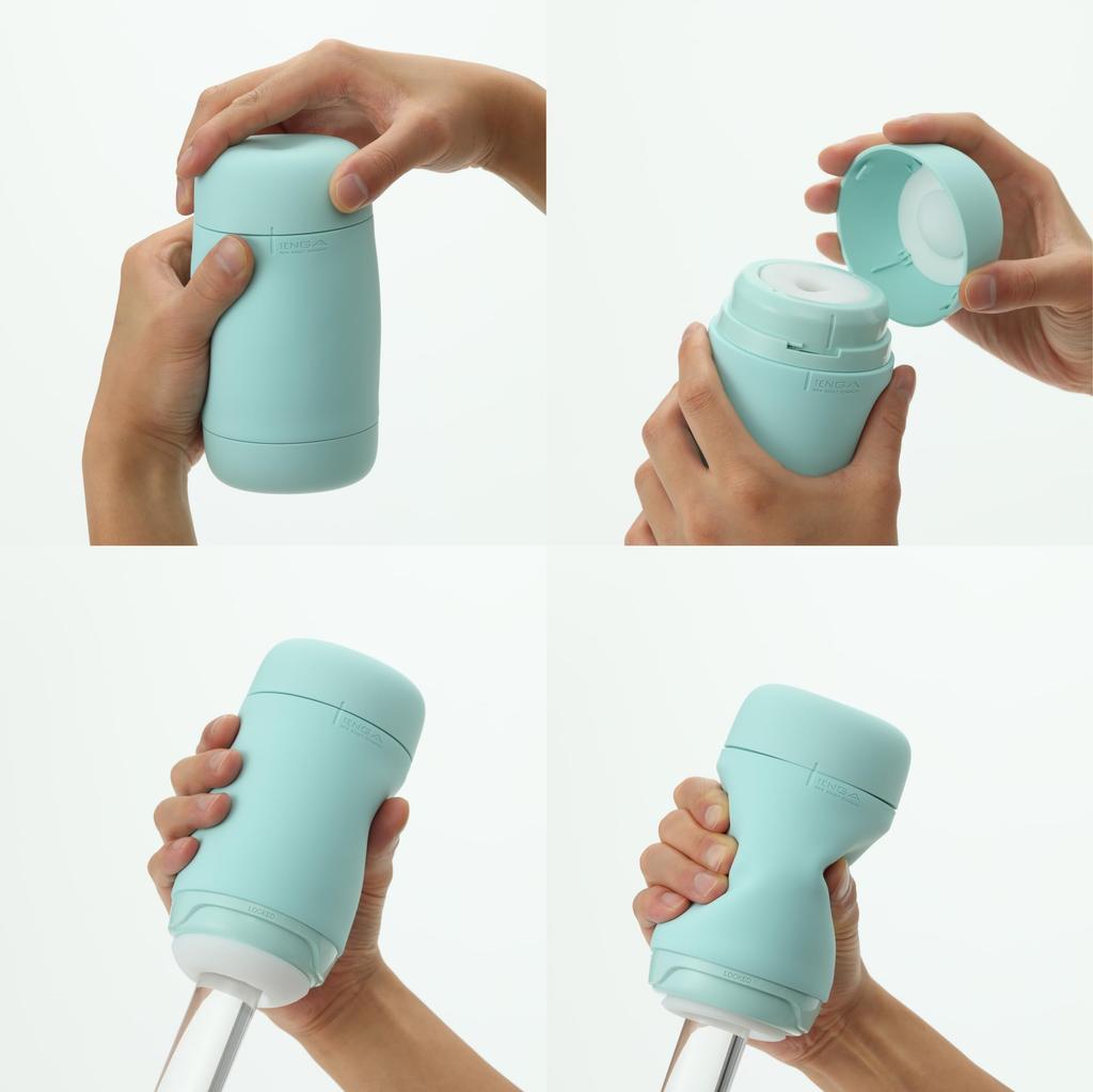 TENGA PUFFY Latte Smooth Repeatable Includes Mini Lotion Brown, Thick, Waves, Type,