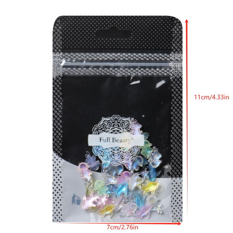 30/50/100ks Delfín Medúza Ozdoby na nehty Žralok Hvězdice Série Mořští živočichové Přívěsky na nehty DIY Nehtové doplňky