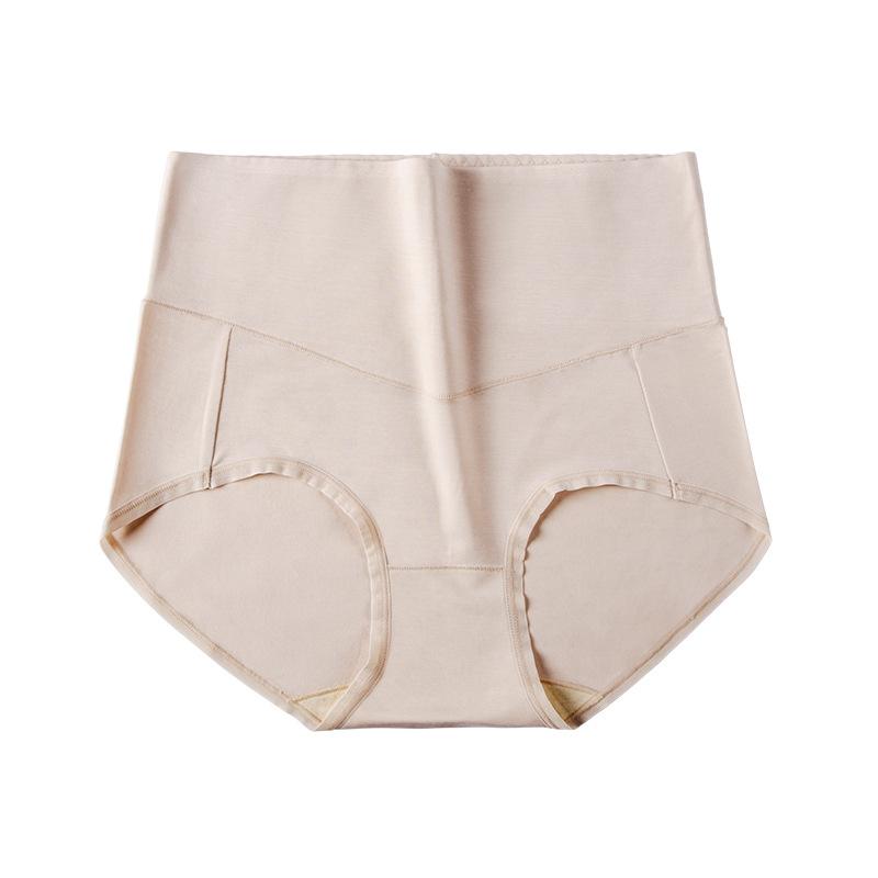 Modal antibakteriell dameundertøy Høy midje for kvinner Abdominal og hofteløftende Mulberry Silk Shorts Komfortable truser