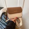 Early autumn new fashion niche ribbon contrasting color small square bag versatile single shoulder messenger women's bag