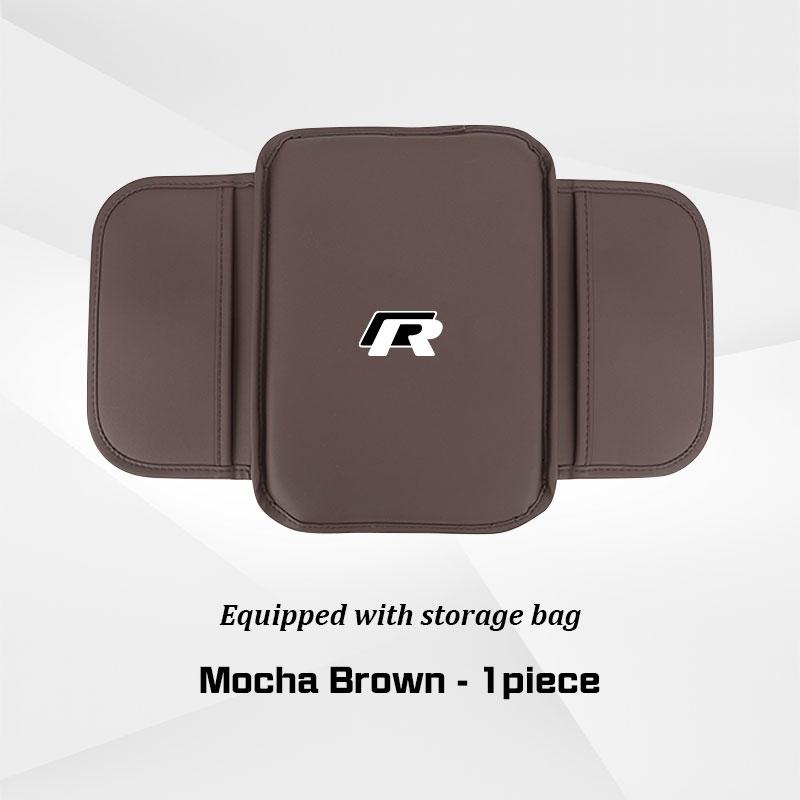 Keyring,Car Center Console Armrest Box Mat Leather Cushion Protector Cover for VW Volkswagen Golf 7 8 MK8 ID.3 4 6 Polo Tiguan Zy7