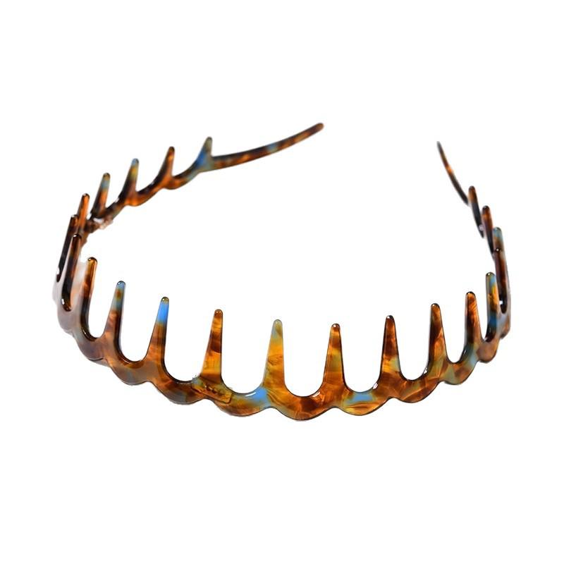Women's 2025 Large Wave Anti-Slip Hair Comb Headband for Face Washing