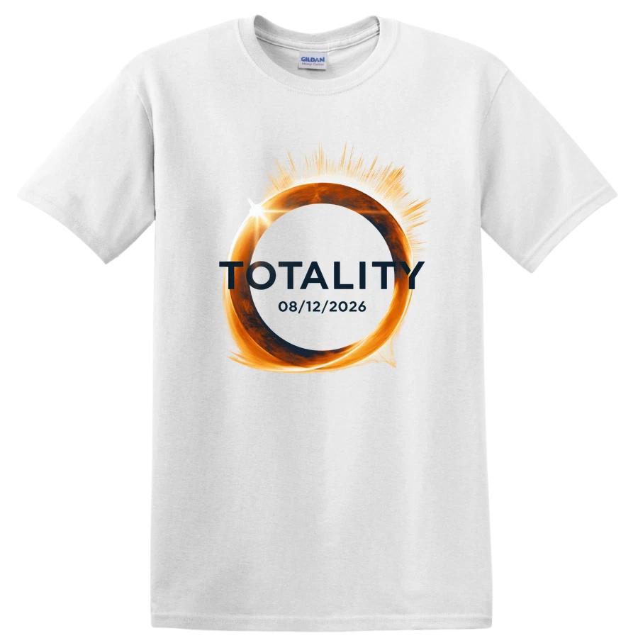 Totality 08/12/2026 T Shirt Total Solar Eclipse 2026 Celestial Event Viewing Tee XXXL