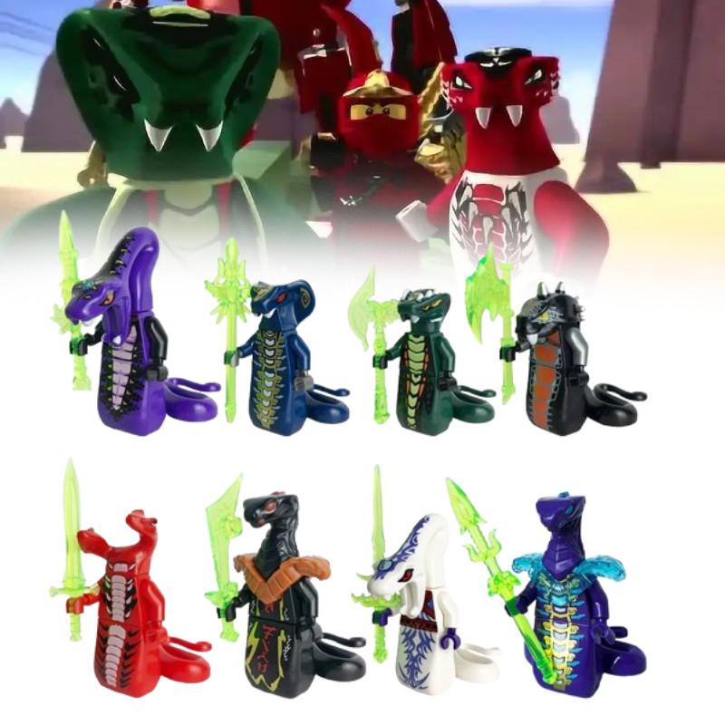 Snake Ninjago Building Blocks With Weapon Educational Model Kids Birthday Gifts