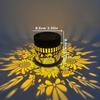 Cross Solar Mandala Sunflower Outdoor Wall Lamp Garden Decoration