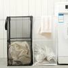 1pc Folding Laundry Basket Organizer for Dirty Clothes Bathroom Clothes Mesh Storage Bag Household Clothing Storage Basket