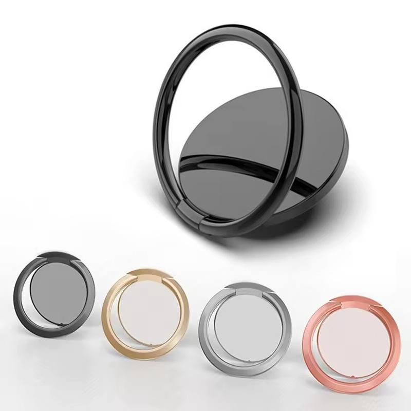 Cell Phone Ring Holder Universal 360 Degree Rotation Circular Finger Ring Bracket Mobile Phone Stand For iPhone Huawei OPPO Vivo