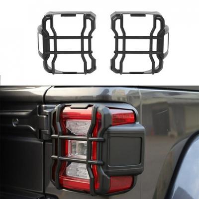 Rear Taillight Lamp Guard Decor Cover Trim For Jeep Wrangler JL 18+ (LED Light)