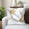 1Pc Marble Textured Throw Pillowcase, Bedding Throw Pillow Cover Forliving Room Bedroom Sofa, No Pillow Insert, 17.71*17.71In