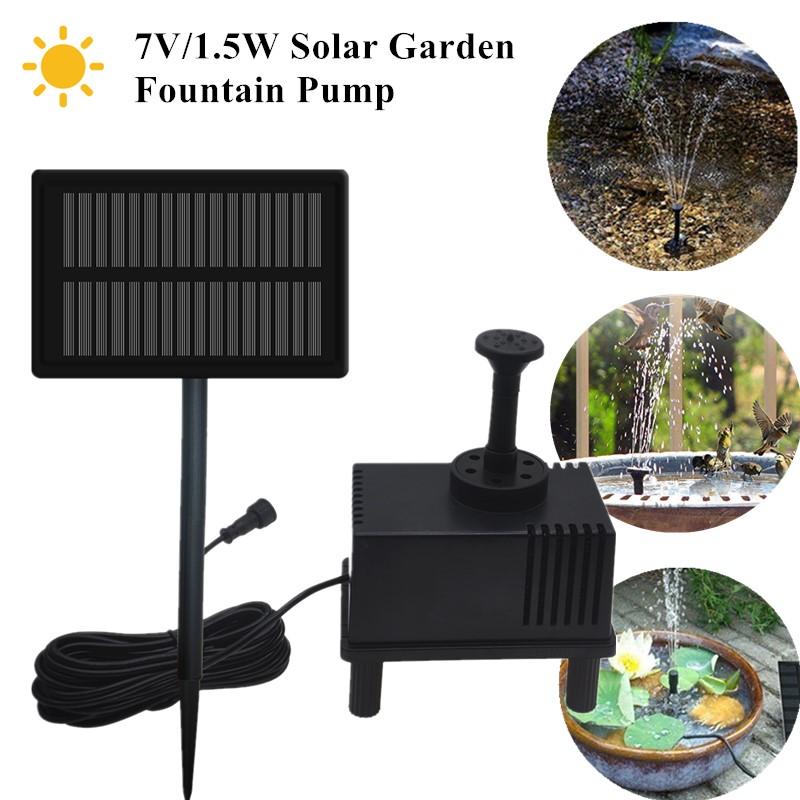 1,5W 7V Solar-Wasserpumpe für Gartenbrunnen, bürstenlose Gleichstrom-Wasserpumpe, Tauchpumpe für den Außenbereich