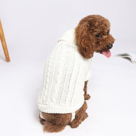 Evcil Hayvan Giysileri Esnek Tek Renk Alerji Önleyici Solmaya Dirençli Kolay Giyilen Sıcak Tutma Polyester Köpek