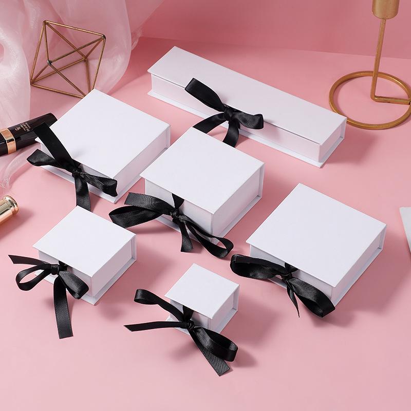 Exquisite Flip-Top Jewelry Gift Box for Rings, Watches, Necklaces, Earrings, Pendants, and Badges