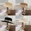 Straw Sun Hat With Wide Brim For Summer Beach Vacation Sun Protection