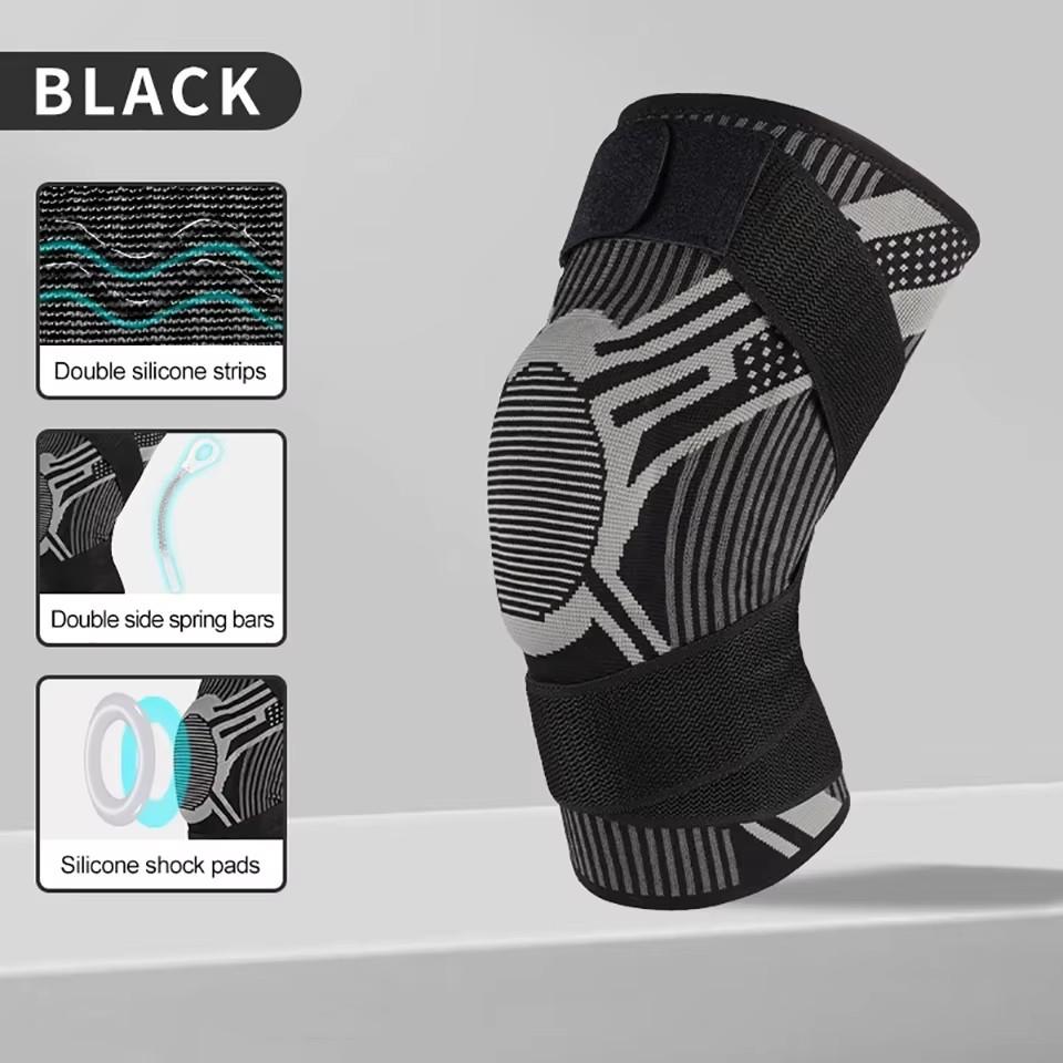 Gobygo 1Pcs Sports Knee Support Knee Pad Compression Sleeve Meniscus Tear Arthritis Joint Pain Relief Fitness Basketball Running