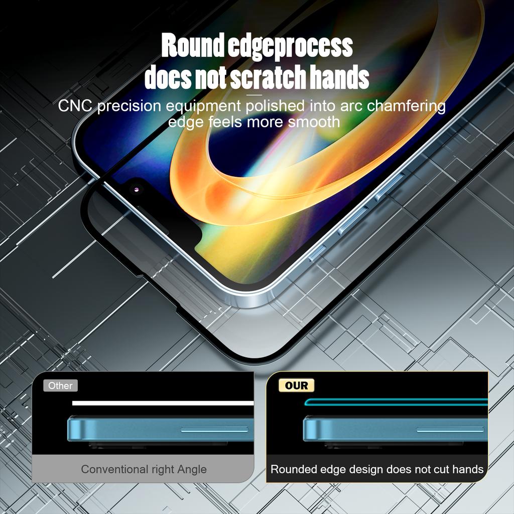 Factory Direct Mobile Phone Tempered Glass Screen Protector for Iphone&Samsung&Huawei&Oppo&Vivo&Xiaomi Protective Film