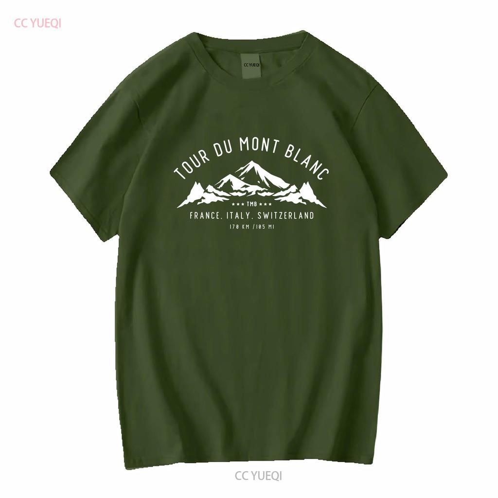 Tour Du Mont Blanc T Shirt TMB Trail Trekking Hiking Clothes Switzerland Soft and Comfortable Long or Short Sleeves Vintage