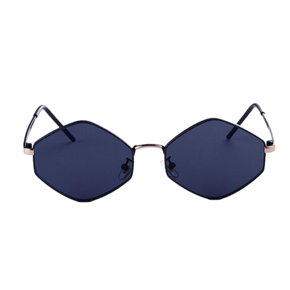 Y2K Sun Glasses Metal Frame Shades Eyewear Classic Polygon Sunglasses  Driving