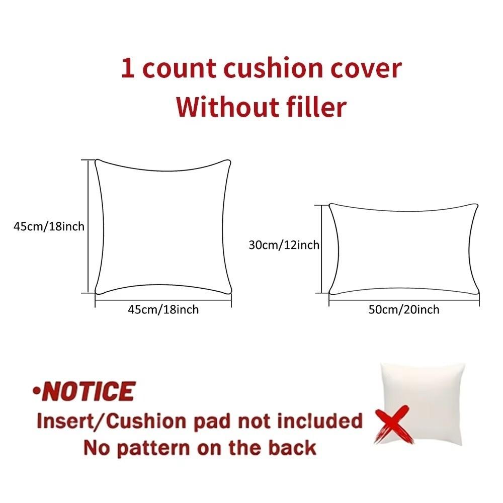 30x50cm Plaid Cushion Cover Square Shape Piping Pillowcase Ruffled Cushion Cover Living Room Decor